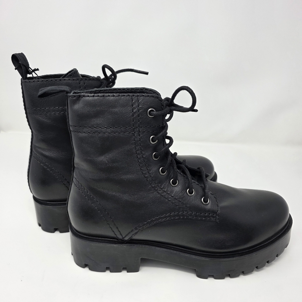 NIB OOBASH New Alice Combat Boot Women's size 10 Black Leather